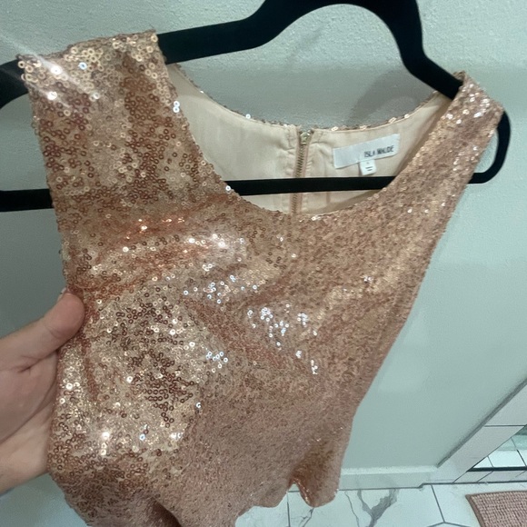 Like new sparkly peplum top - Picture 4 of 6